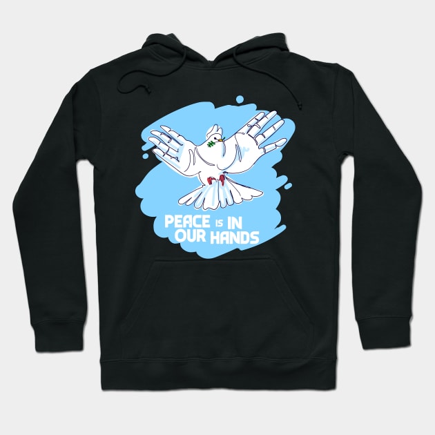 international day of peace hand drawn style Hoodie by bakry